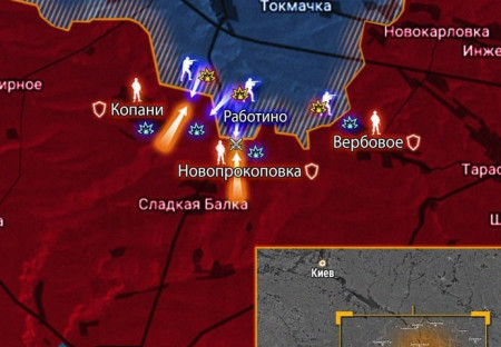 Těžké boje mezi Rabotínem a Kopani, ukrajinský nepřítel opět útočí a snaží se prolomit Záporožskou frontu.