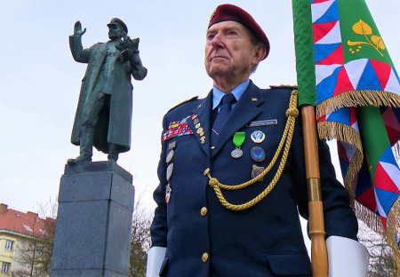 Znovuodhalení sochy maršála Koněva (30.8.2019)