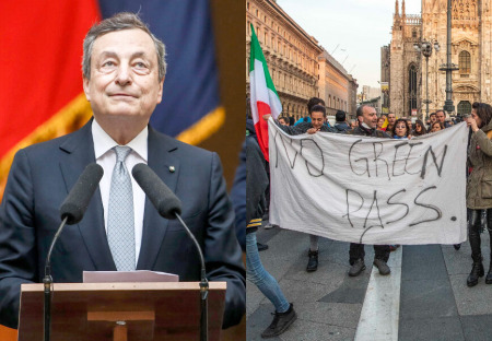 Blokáda Talianska od severu na juh! Proti očkovaciemu pasu demonštrovali aj prístavy