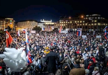 Luboš Blaha: Včerajší protest bol jeden z najkrajších, aký som kedy zažil