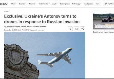 Reuters: Ukrajinský Antonov bude vyrábět drony