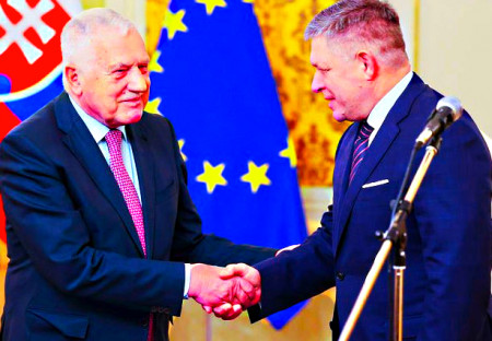 Spoločné vyhlásenie predsedu vlády SR R. Fica a bývalého prezidenta ČR V. Klausa