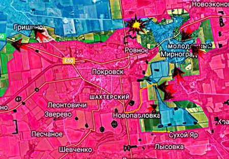 Ruská armáda začala čistit Pokrovský (Krasnoarmějský) kotel !!!