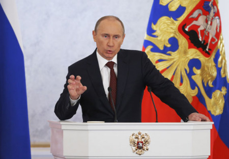 Projev V.Putina na poradě velvyslanců a stálých představitelů Ruské federace