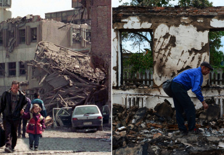 Záchrana dítěte z ruin rozbombardovaného domu ve měste Sněžnyj  (východní Ukrajina) ze dne 15.7.2014