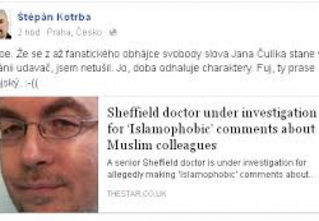 ROZHOVOR - Český lékař v Anglii pyká za to, že varoval před islamizací Británie