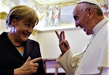 Sú hrobármi Európy Frau Merkelová a Bergoglio?